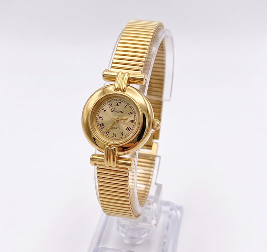 Montre Bijou Vintage Extensible Dorée