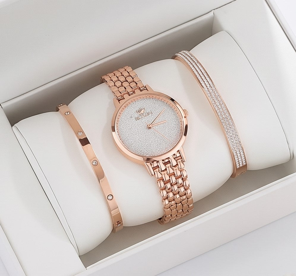 Coffret Cadeau Montre & Bracelets Luxueux
