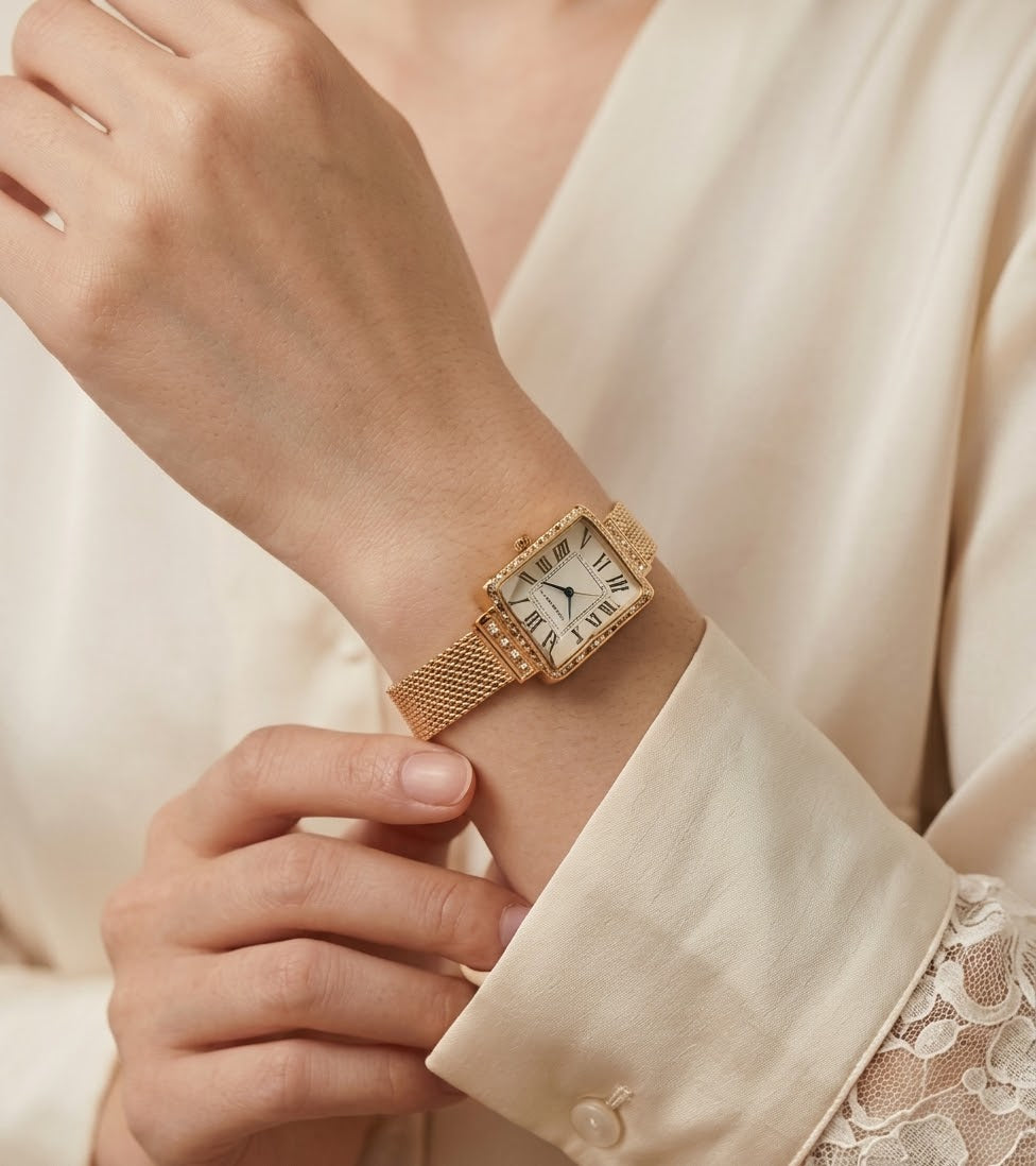 La Parisienne – Montre Vintage Dorée